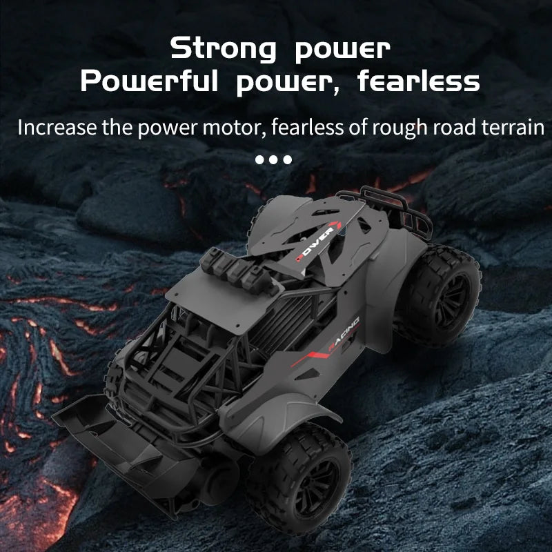 2.4G High Speed RC Racing Car 20KM/H Off Road Truck With LED Light Simulation Climbing Remote Control Vehicle Electric Kids Toys