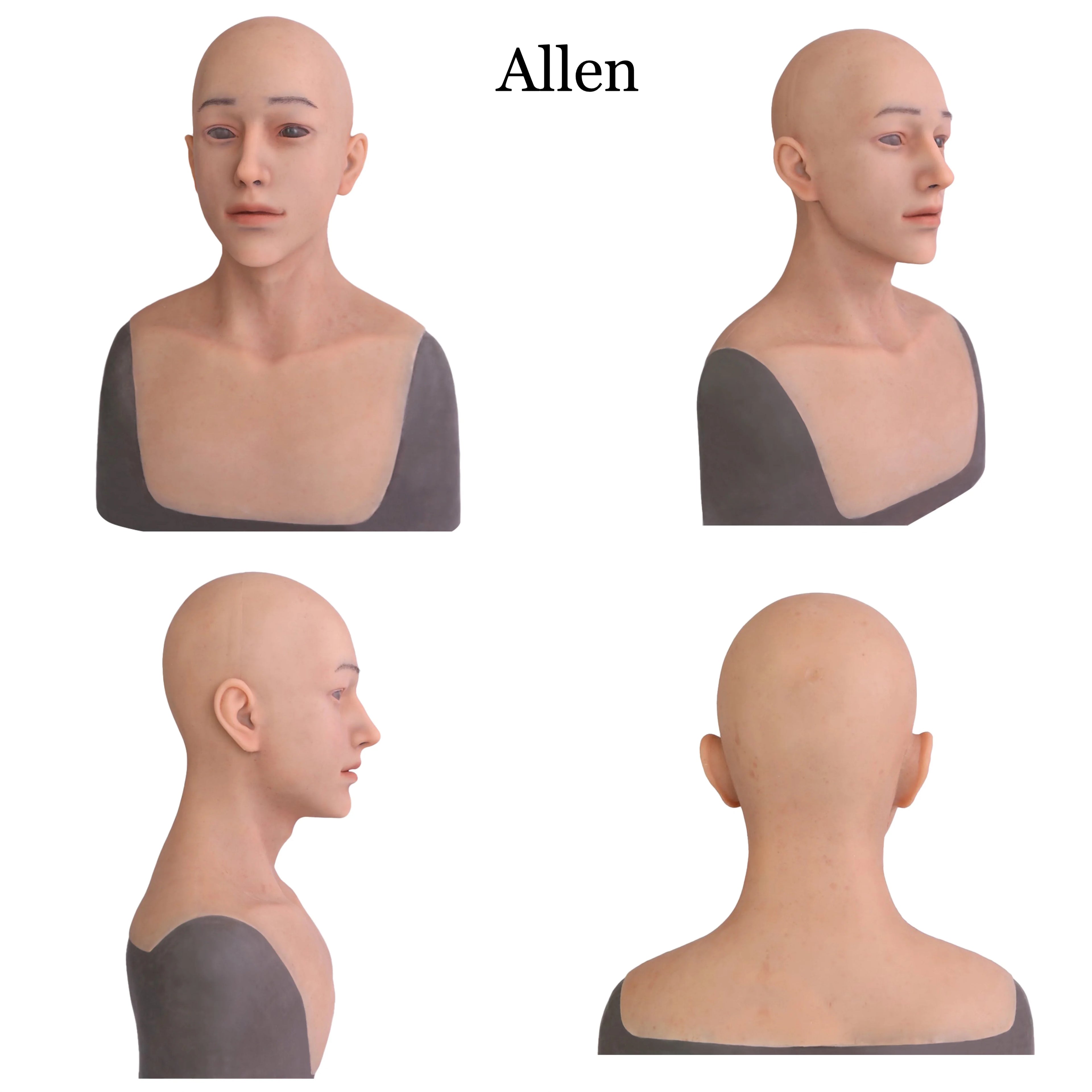 Realistic Crossdresser Male mask Full Head Face Mask for men Transgender Male Hood Headwea Drag Queen halloween Cosplay