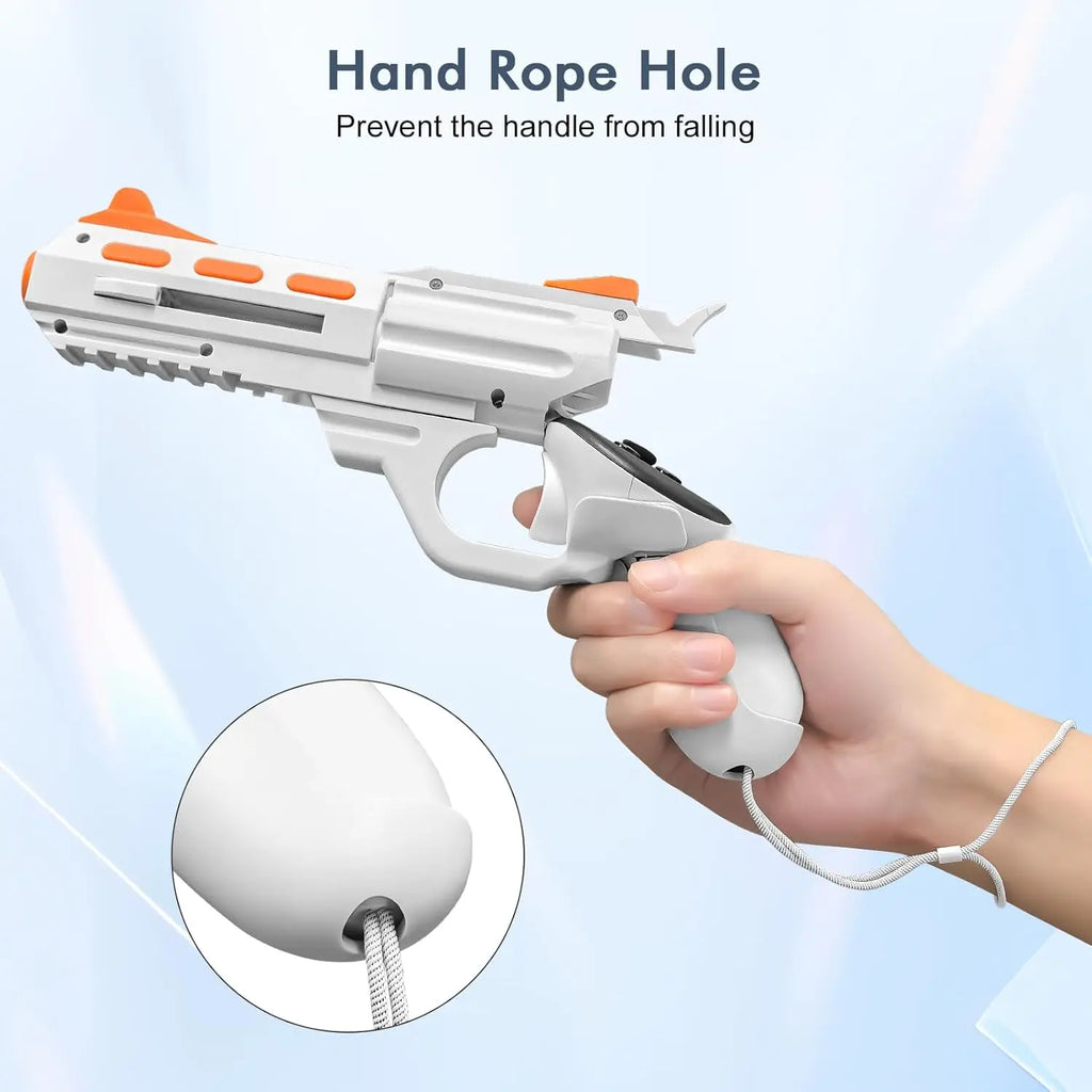 Enhance FPS Game Experience VR Handle Attachment For Meta Quest 2/3/3s, VR Accessories for Quest 2, Gunstock Grip For Quest 3/3s