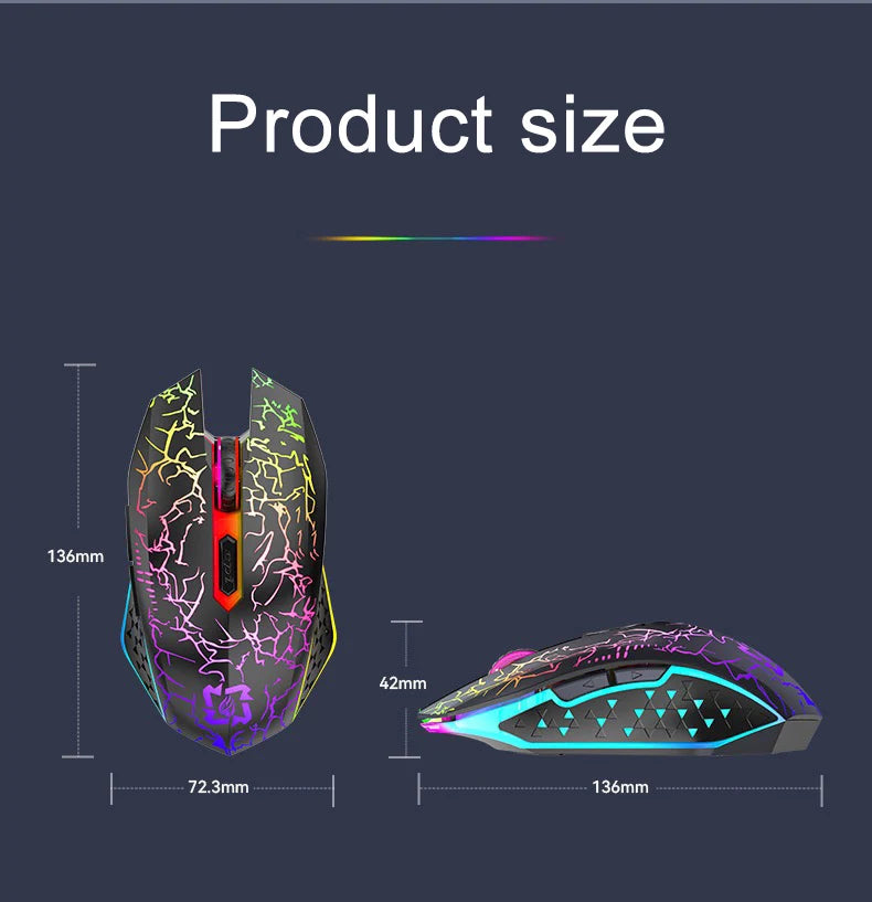 2.4G Bluetooth Wireless Mouse Gaming Mouse Silent Mouse Rechargeable Mouse 800-1200-1600 DPI Mouse Mice for PC Laptop Macbook