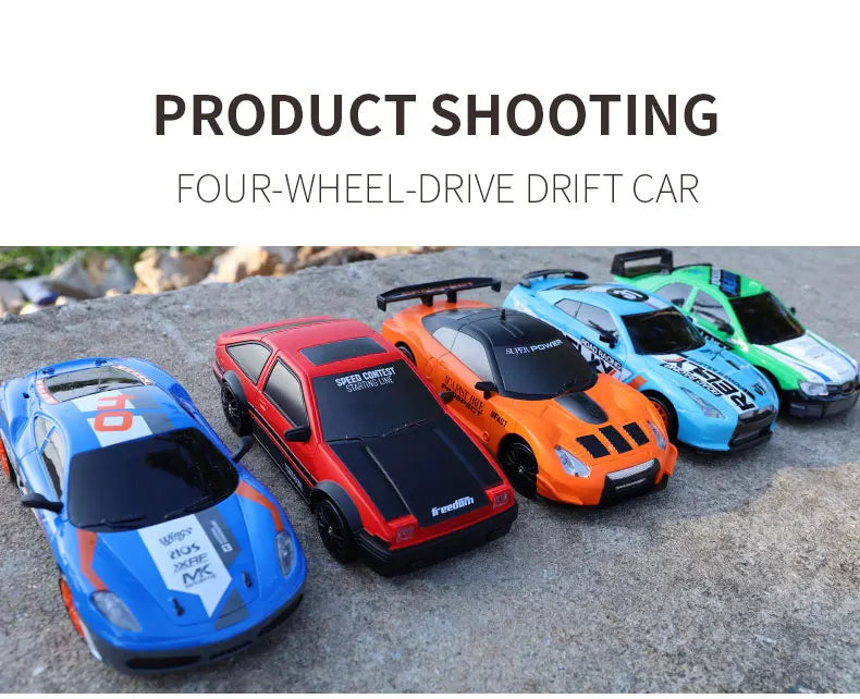 4WD Remote Control Car RC Drift 1:24 20KM/H High Speed Vehicle with LED Lights Racing Sport Toy for Adults Boys Girls Kids Gifts