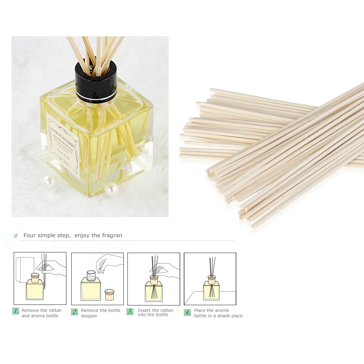 Reed Fragrance Diffuser Replacement Aroma Diffusers Essential Oils Duffuser Stick air freshener Bamboo sticks