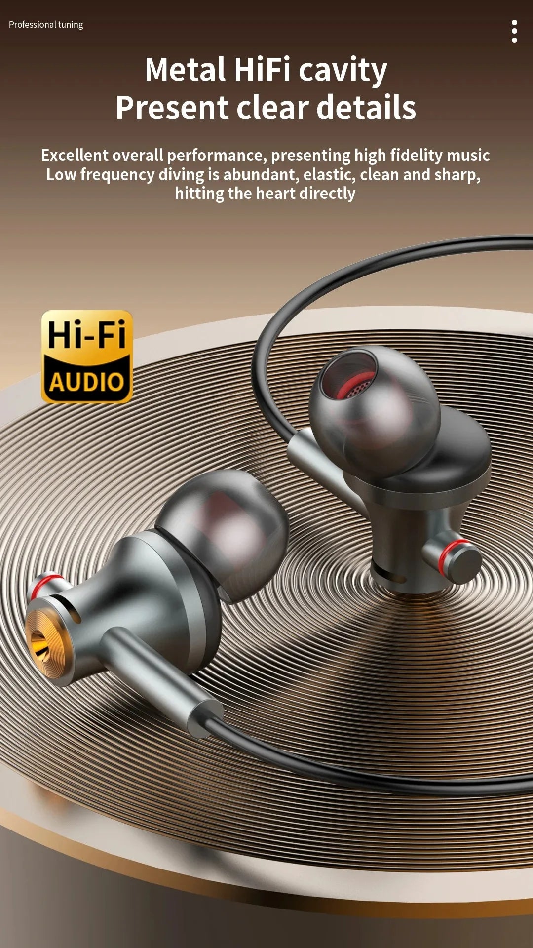 EARDECO 3.5mm/typec Gaming Earbud Wired Headphones In-ear Sport Music Wired Earphone Earbuds Bass with Mic Stereo Metal Running
