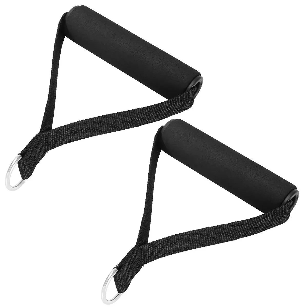 Fitness Resistance Bands Handles Gym Anti-slip Grip Strong Nylon Webbing Grip Puller Handle Heavy Duty Cable Machine Workout