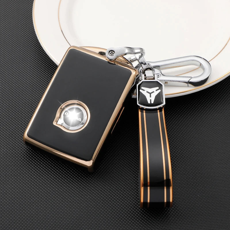 Car Remote Key Fob Case Cover for Volvo S60 S90 V90 XC40 XC60 XC90 Key TPU Protective Shell Premium Accessory
