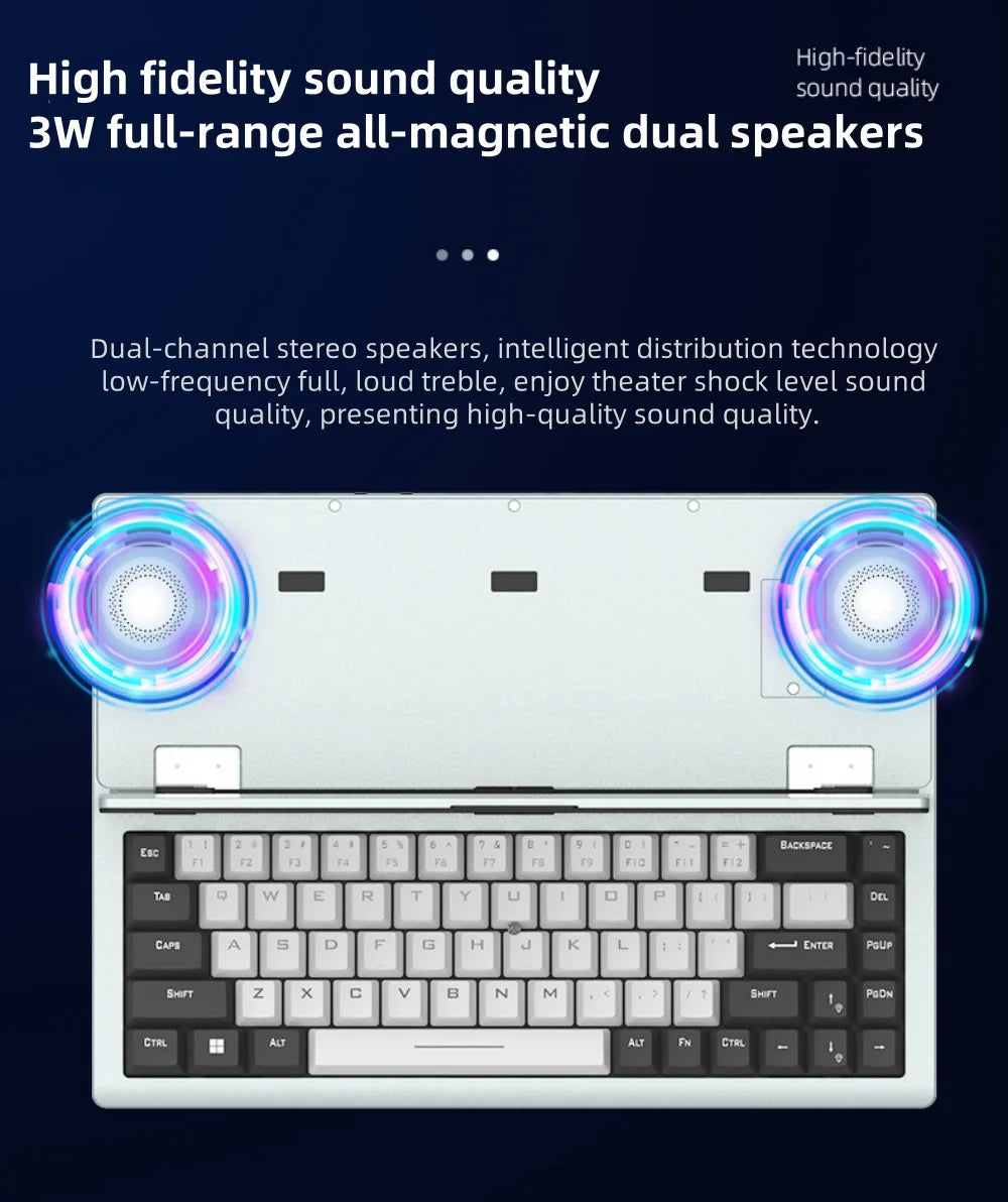 12.3 Inch HD IPS Panel Portable Gaming Monitor 1920*720 USB Interface 90° Foldability Touch Screen Keyboard High Resolution