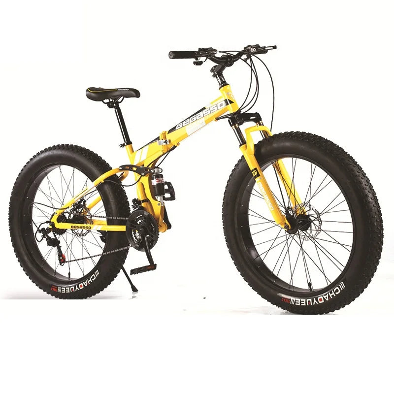 Folding Fat Tire Tyre Mountain Bike Tires 26x4.0 Bicycle Mtb Cycle With Gears for Adult