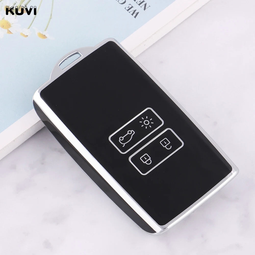 HOT TPU Car Key Cover Case Fob For Renault Captur Megane Talisman Espace Clio Zoe Koleos Scenic 4 Arkana Dacia Sandero Card