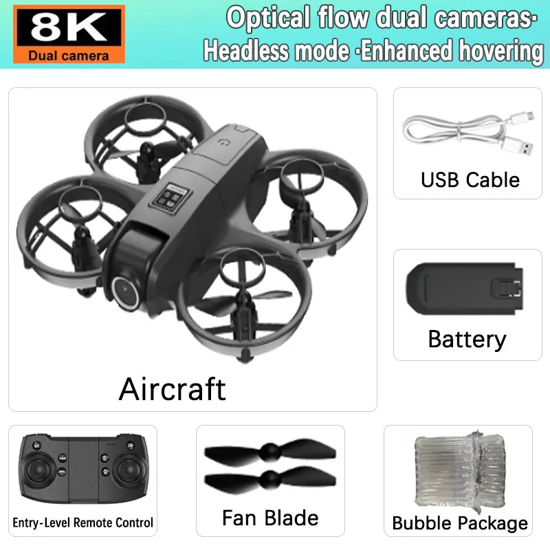 2026New Dual Camera Drone YP6 Aerial Photography Aircraft 5GWIFI Brushless Motor Remote Control Optical Flow Hover Aircraft Gift