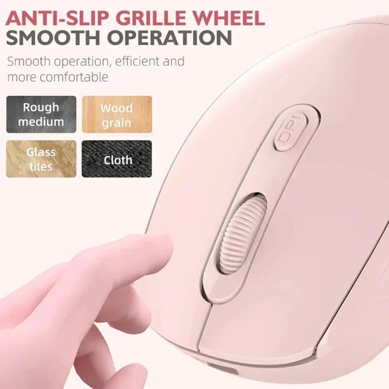 Wireless Silent Mouse Suitable For Business Office Esports Games Bluetooth 5.2 2.4G Dual Mode Mice Ergonomics Rechargeable Mouse