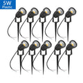 LED Garden Lawn Lamp 5W 10W 15W Outdoor Waterprof IP65 220V110V12V24V Landscape Spike Bulb Garden Path COB Lawn Spotlights