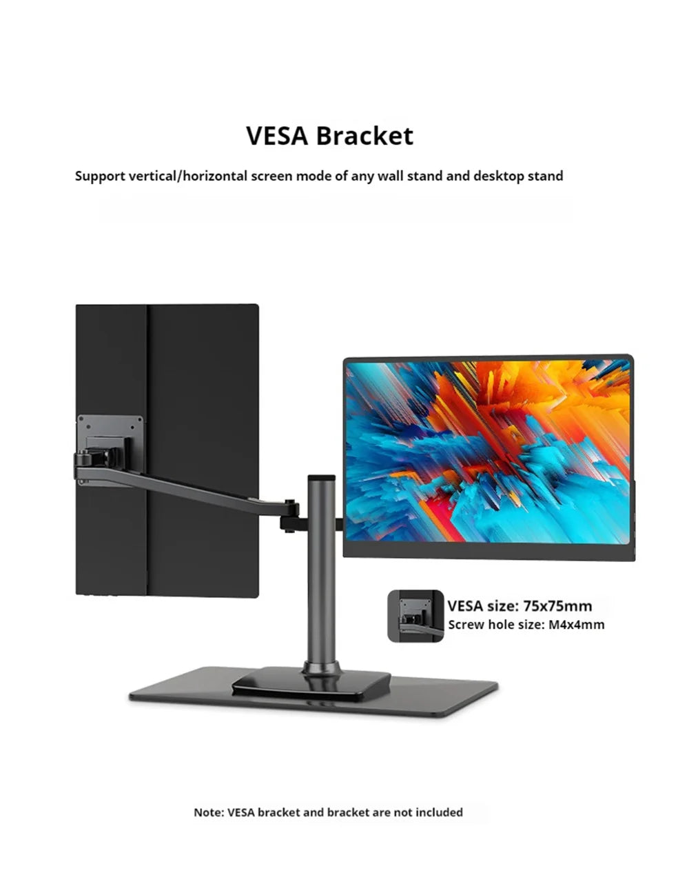 3K 16inch Portable Monitor 2880*1800 450d/m2 100%DCI-P3 For Laptop Second Screen HDMI-Compatible Games Expand Display