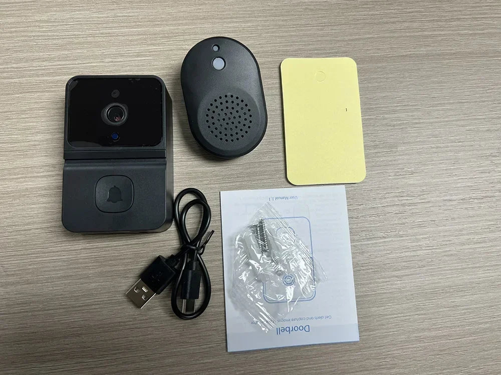 Z30 Smart Visual Doorbell Two-way Intercom Infrared Night Vision Remote Monitoring Security System Wifi Video Door Bell