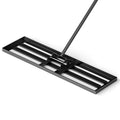 Lawn Leveling Rake Metal, Lawn Rake with Ergonomic Handle, Leveling Sand Soil, Rake Surface Leveler, Lawn Tool