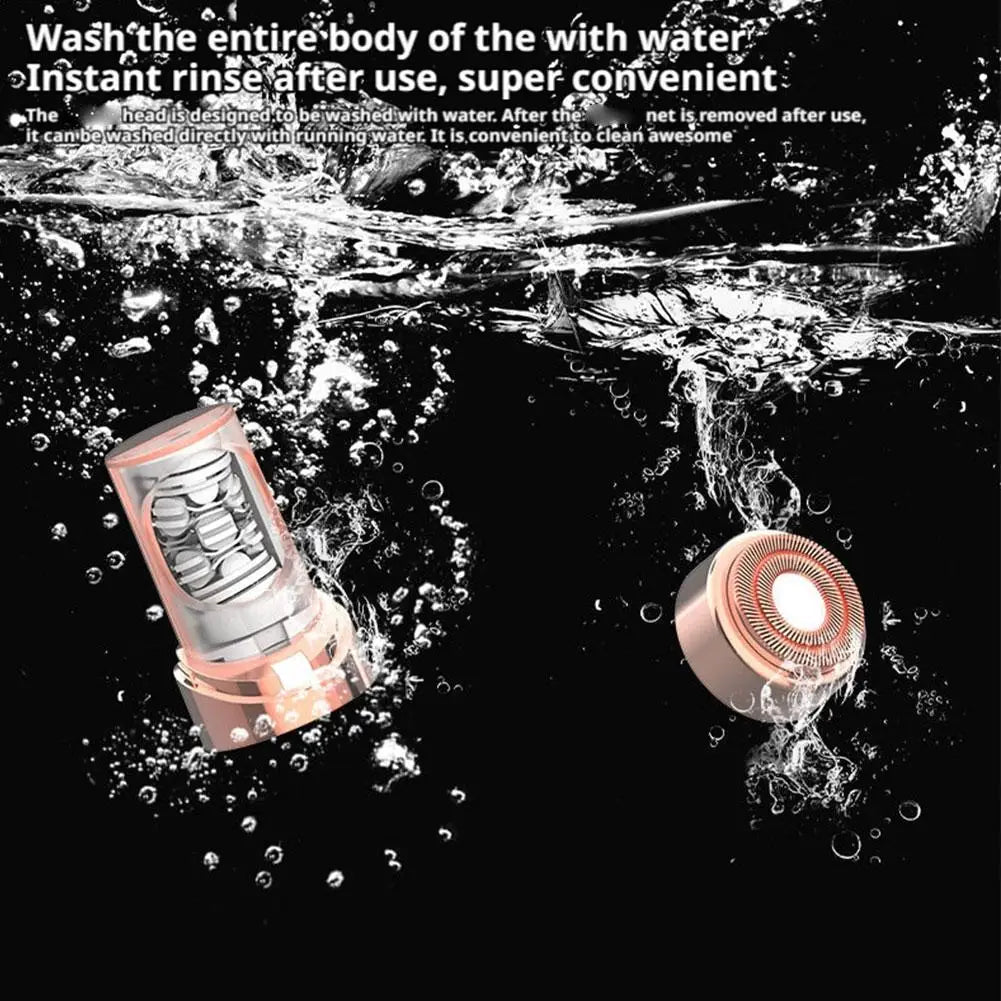 Electric Epilator & Shave 2-in-1 Electric Hair Removal Device For Women Painless Waterproof Private Parts & Facial Hair Removal