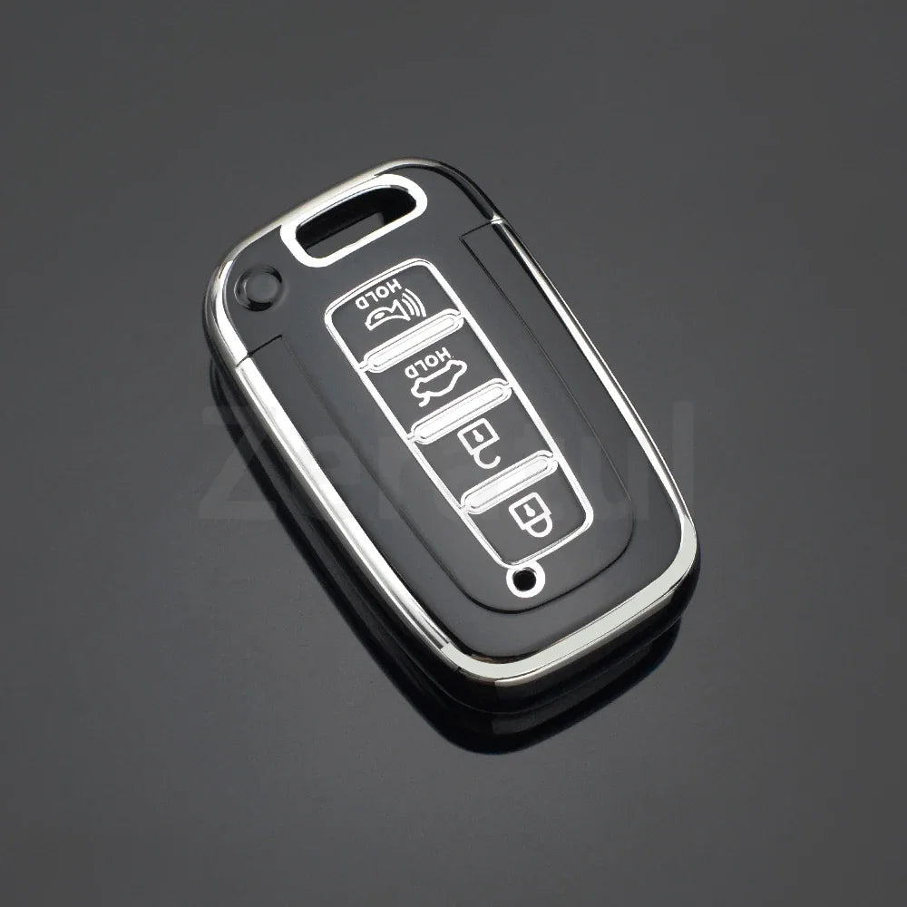 Car Key Case Cover Shell Fob 4 Buttons For Kia Hyundai EQUUS Optima K5 Forte Opirus Rohens Ix35 SOUL SORENTO MOHAVE Borrego