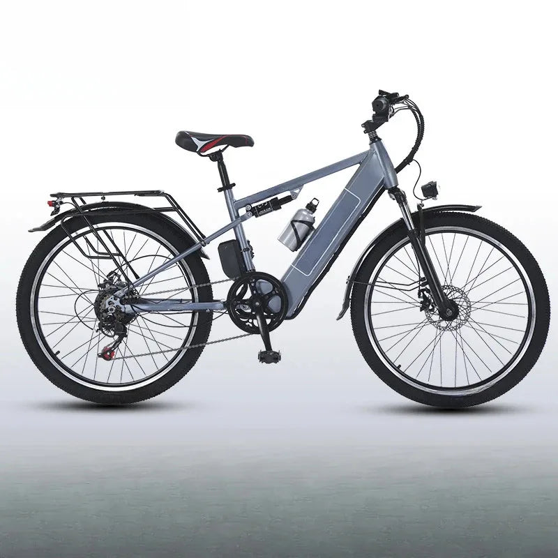 Ebike 400W motor 48V 30AH lithium battery 26-inch tire electric bicycle, urban commuting and transportation adult electric bike