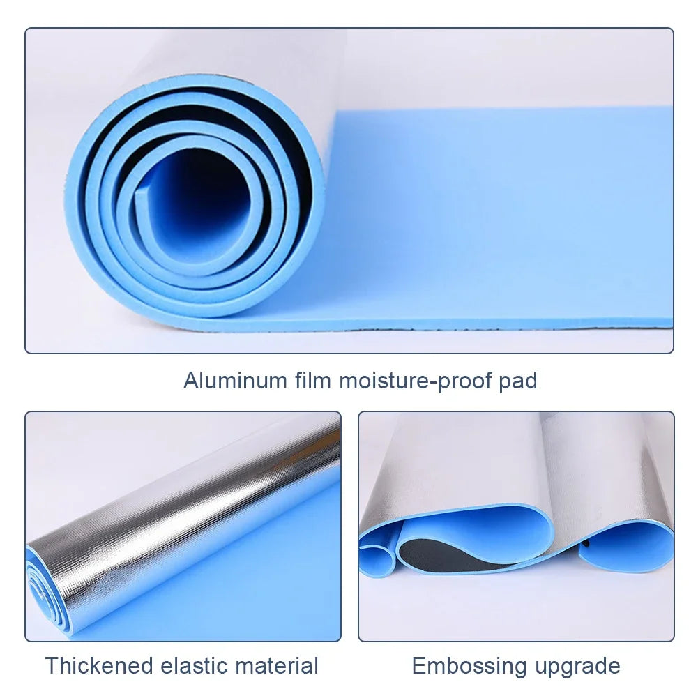 1.8mx10/8/6mm Yoga Mat Anti-skid Sports Fitness EVA Comfort Foam 6mmThick Yoga Mat for Exercise Yoga and Pilates Gymnastics Mat