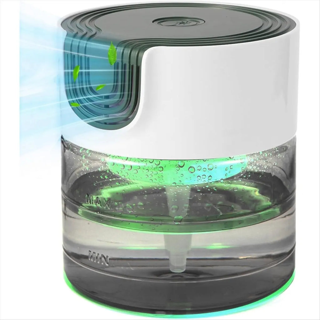 Water Air Purifiers for Home, Quiet Variable Speed Water Based Air Purifier with Night Light, for Home, Bedroom, EU Plug