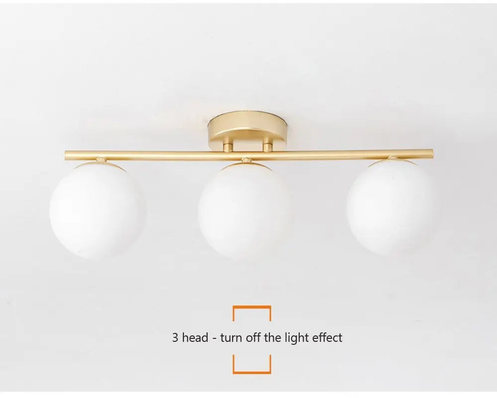 LED G9/E27 Wall Lamp Milky White Glass Ceiling Light Gold and Black Corridor and Passageway Light Minimalist Modern LED Lighting