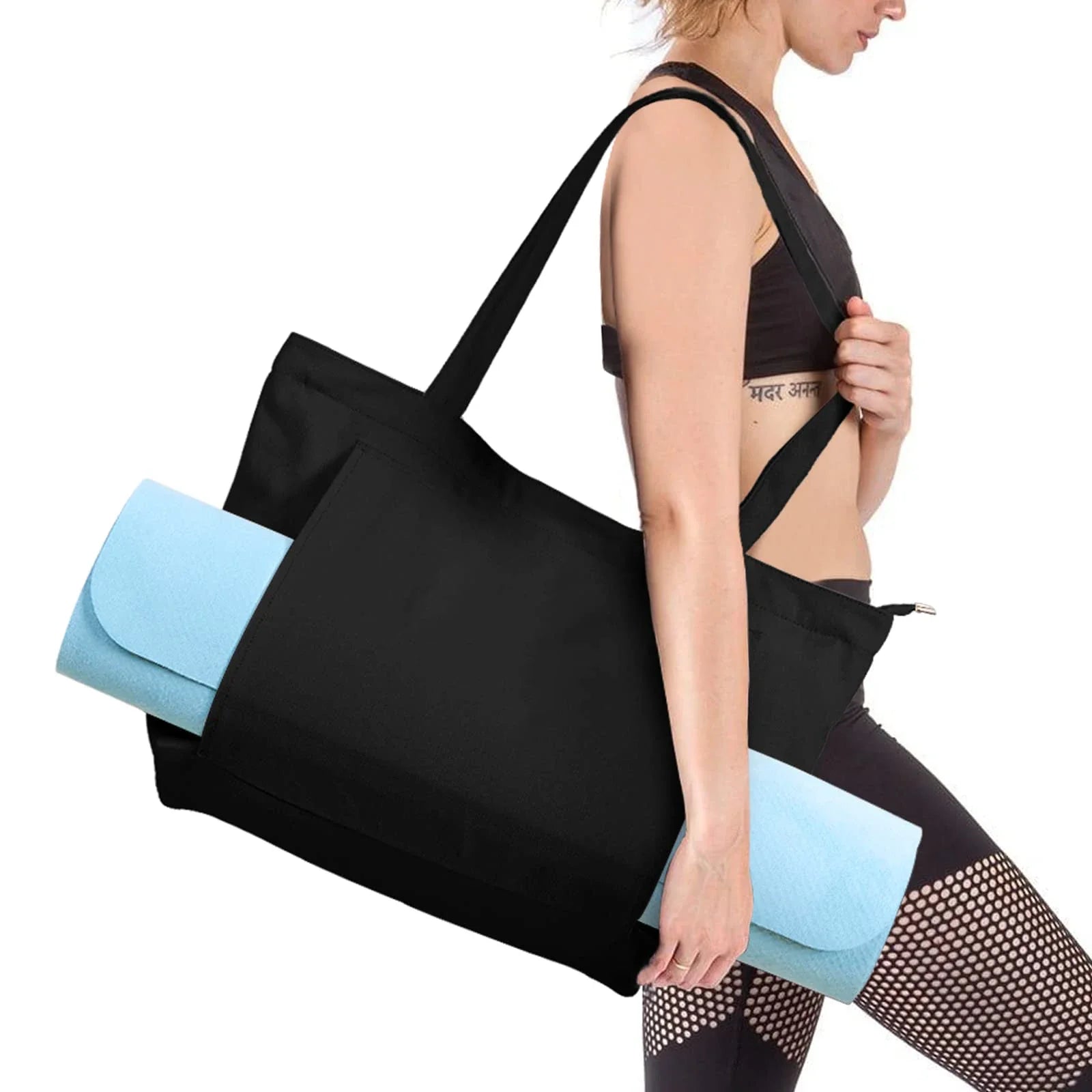 Yoga Mat Carry Bag Multifunctional Yoga Pilates Mat Case Bag Large Capacity Washable Lightweight Foldable Bag Tourism Fitness