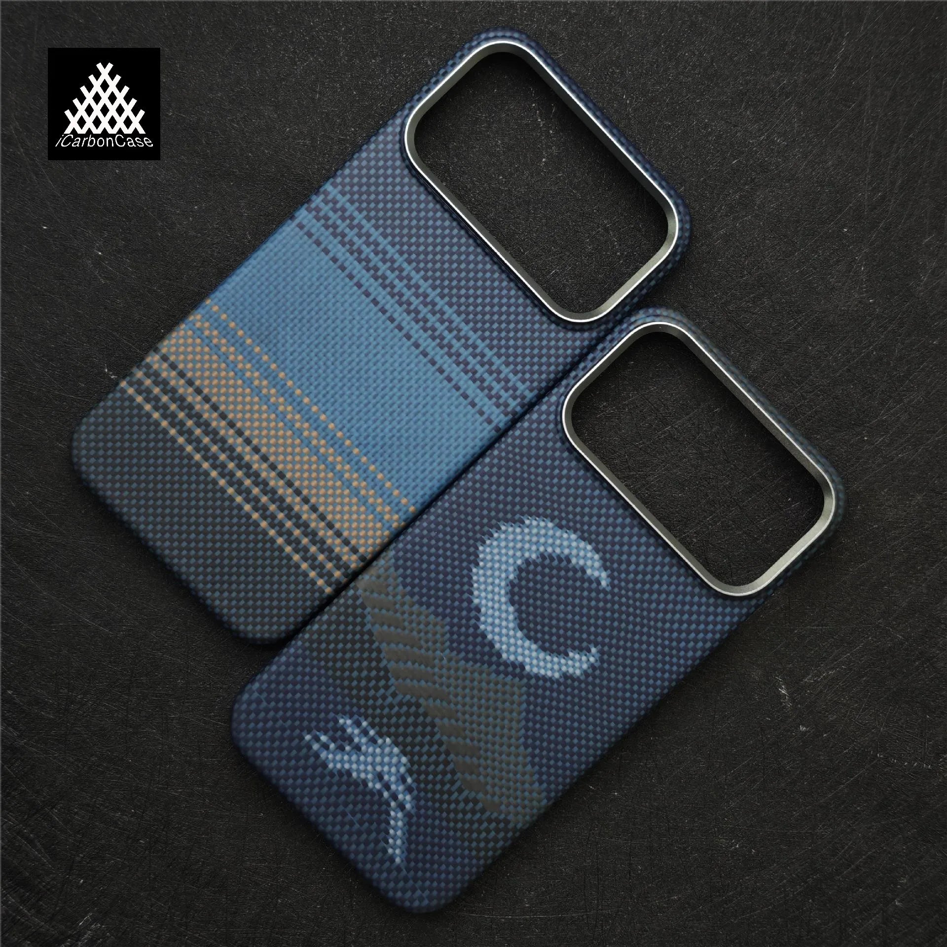 For iPhone 17 Pro Max 17 Air with Magsafe Magnetic Wireless Charging Real Kevlar Aramid Carbon Fiber Ultra thin Protective Case