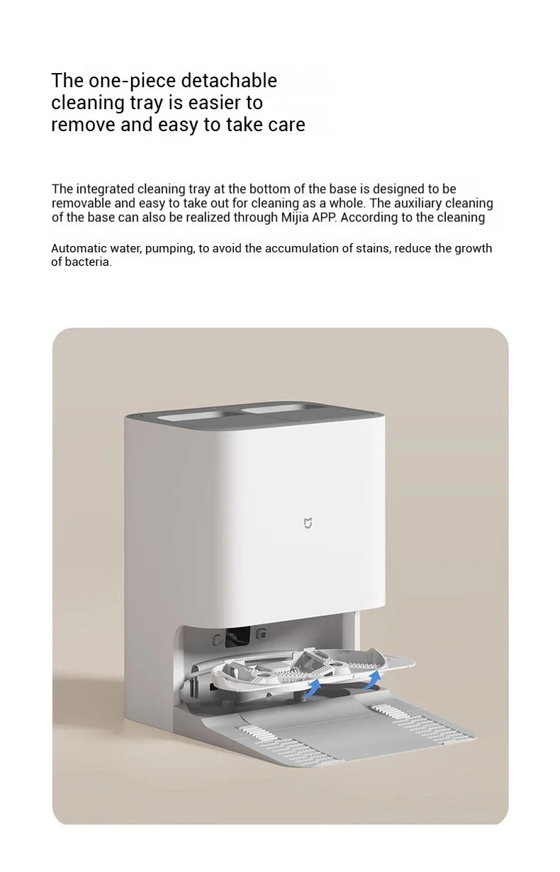 XIAOMI MIJIA Self Robot Vacuum Cleaners H40 Smart Home Sweeping High Speed Rotary Scrubbing 10000PA Cyclone Suction LDS Laser