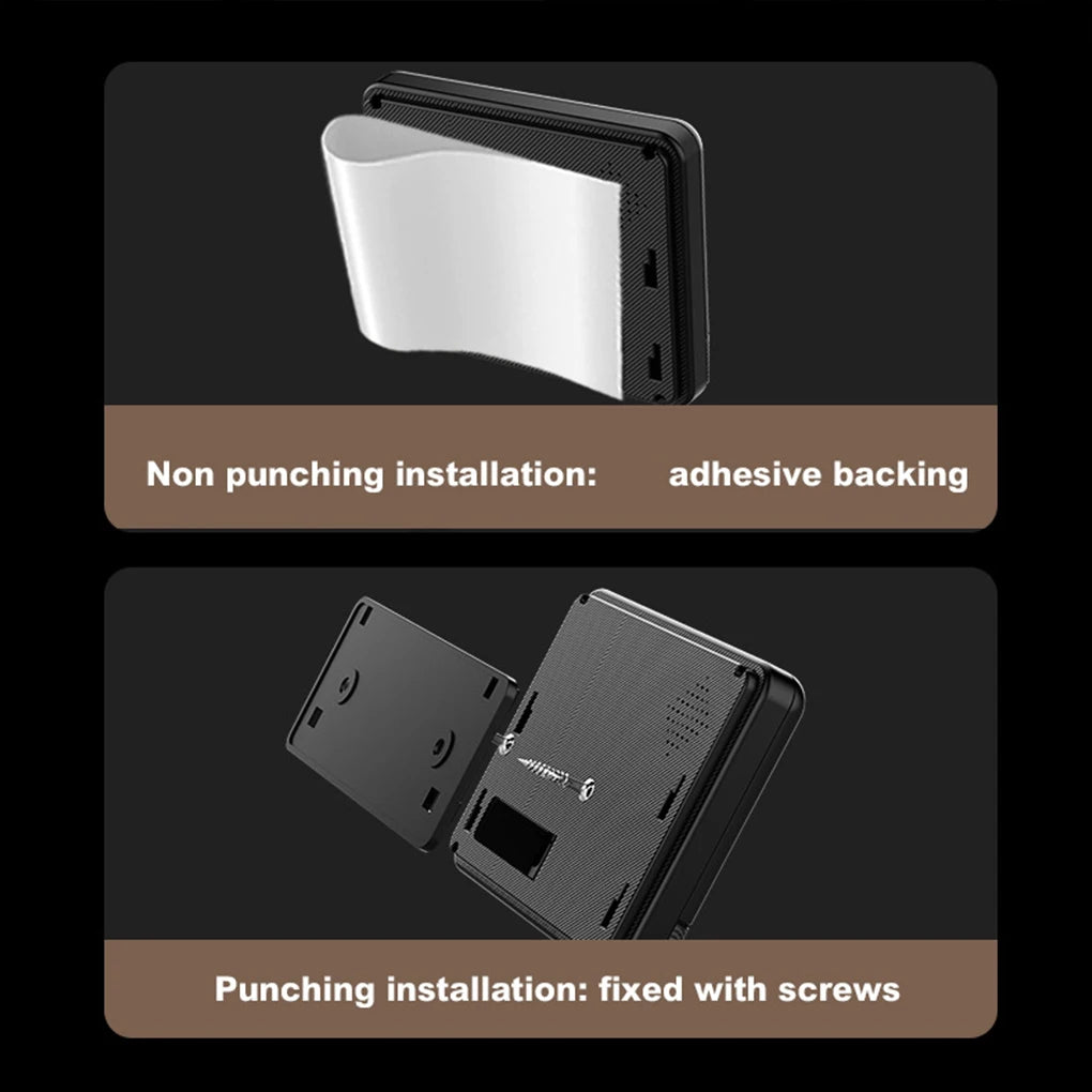 4.3’’video Doorbell 2.4G 130° Security Camera Door and Screen Intercom Door Bell IR Night Vision Wireless Doorbells Home Safety