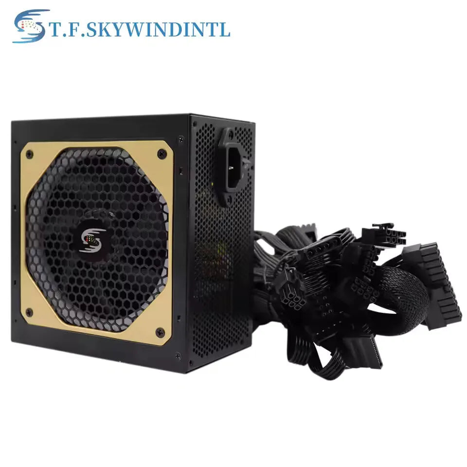 1000W RGB Dual CPU PC PSU PC Power Supply For Computer Gaming PFC Silent Fan ATX Support 3070/3080/3090 GPU Card Full Modular