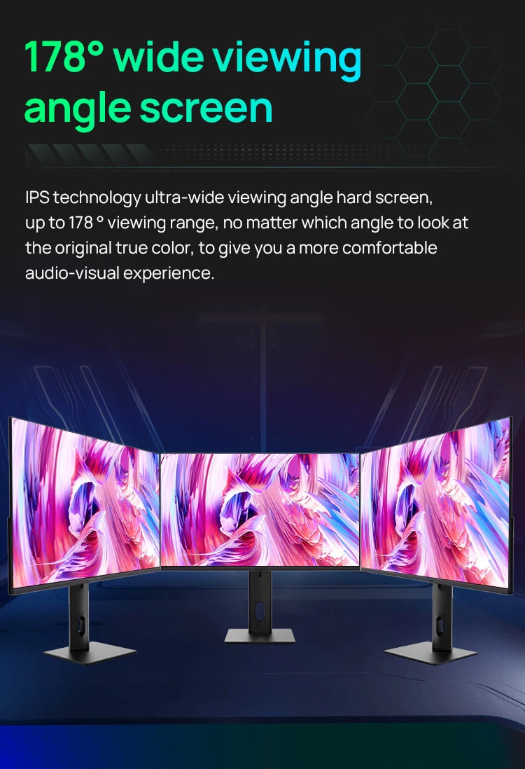 Anmite 24-inch 1080P capacitive touch computer monitor IPS 100% sRGB high color gamut professional desktop ten-point touch scree
