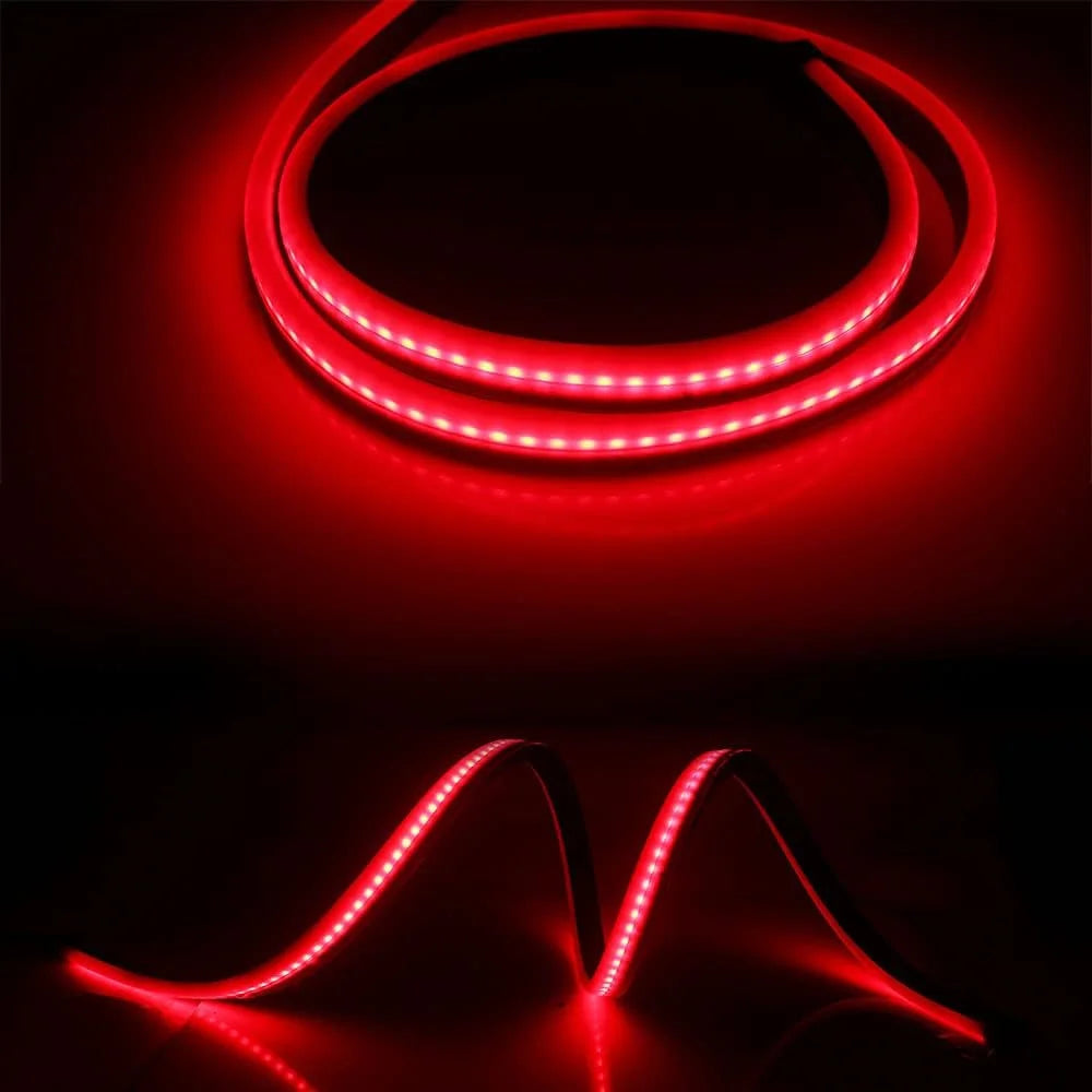 Car LED Brake LED Strip LightWaterproof Tailgate Strip Warning Strobe Emergency Flashing Driving Brake Turn Signal Lamp