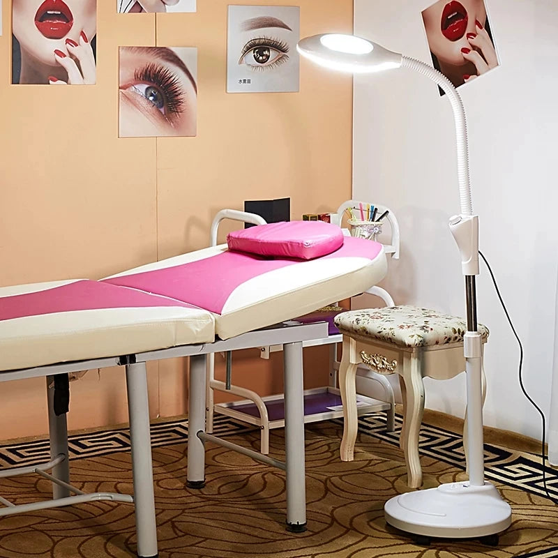 16X LED Lighting Magnifying Glass for Tattoo/Manicure and eyelashes/Skincare Beauty  Round fill light dimmable light