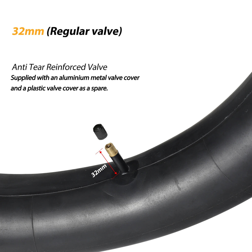 2-Pack 20" Fat Tire Inner Tubes, 20x4.0 Fat Tire Bike Inner Tubes Compatible with 20 x 3.5-4.0" Electric Bike/Mountain Bike Fat