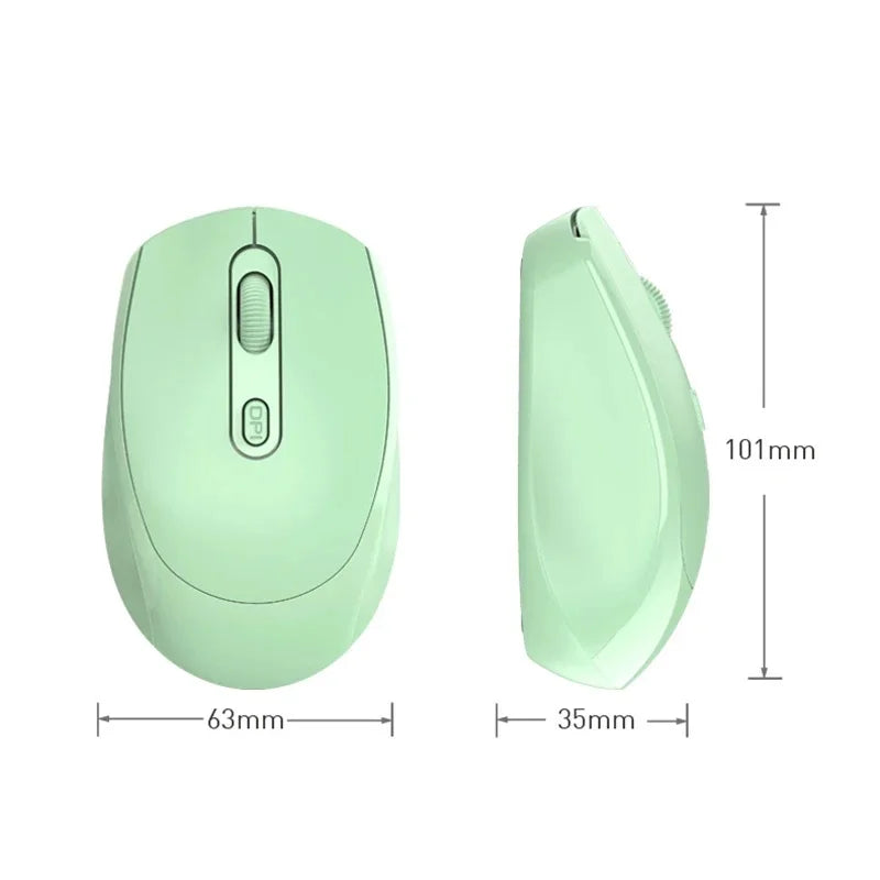 Wireless Silent Mouse Suitable For Business Office Esports Games Bluetooth 5.2 2.4G Dual Mode Mice Ergonomics Rechargeable Mouse