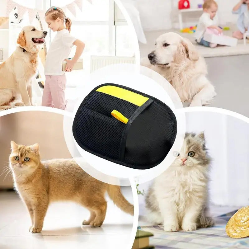 pet grooming gloves dog cat hair removal mitt deshedding brush pet hair remover gloves for sofa carpets car seats cleaning tools