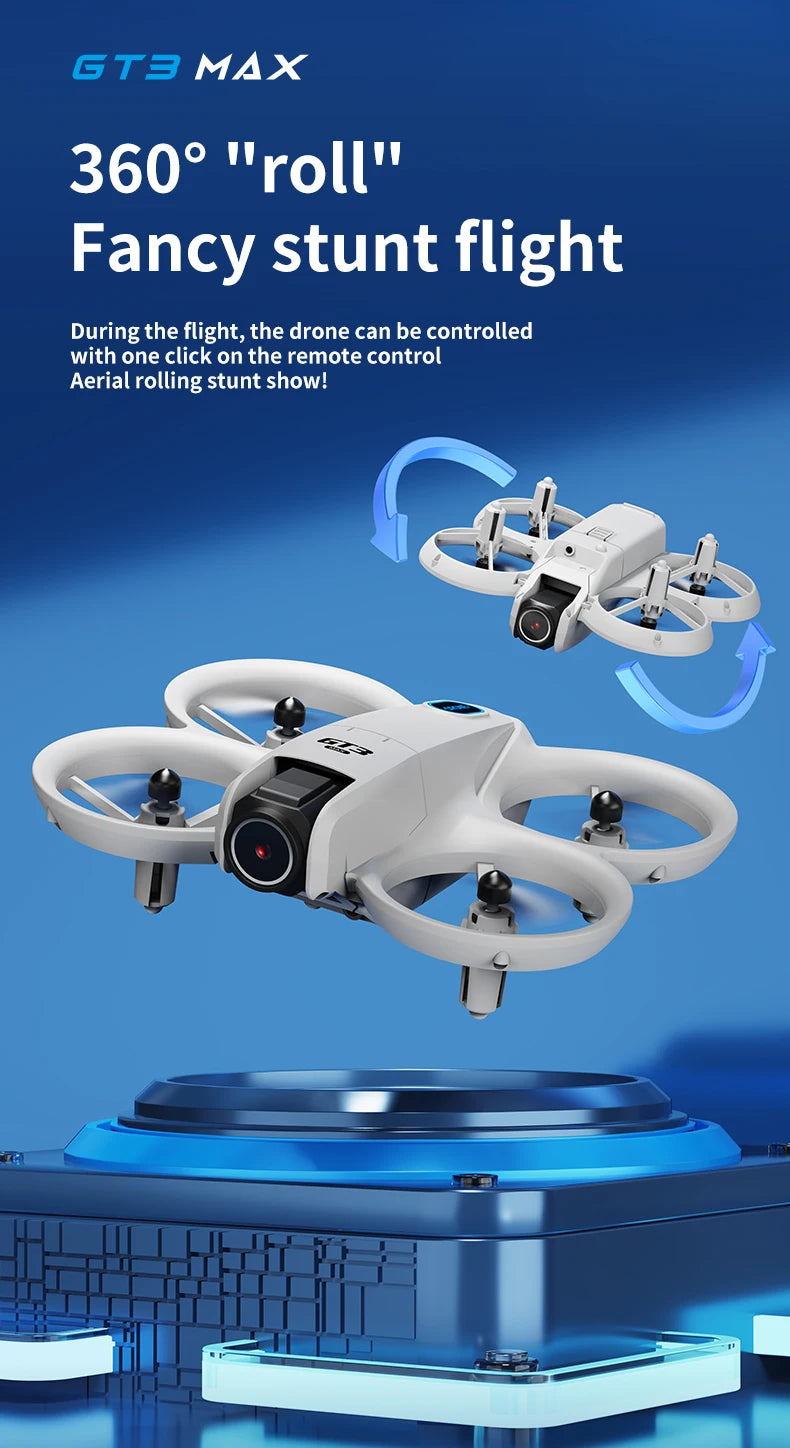GT3 Max Drone 8K HD Aerial Photography Large Screen Optical Flow Positioning Brushless Intelligent Obstacle Avoidance New