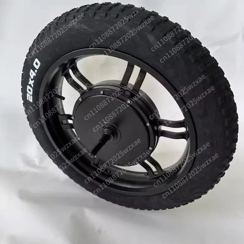 20 Inch Brushless Gearless 48V 60V 72V 1500W Off-road Fat 20x4.0 20x4 1/4 Tire   Bike Bicycle Snowbike Hub Motor