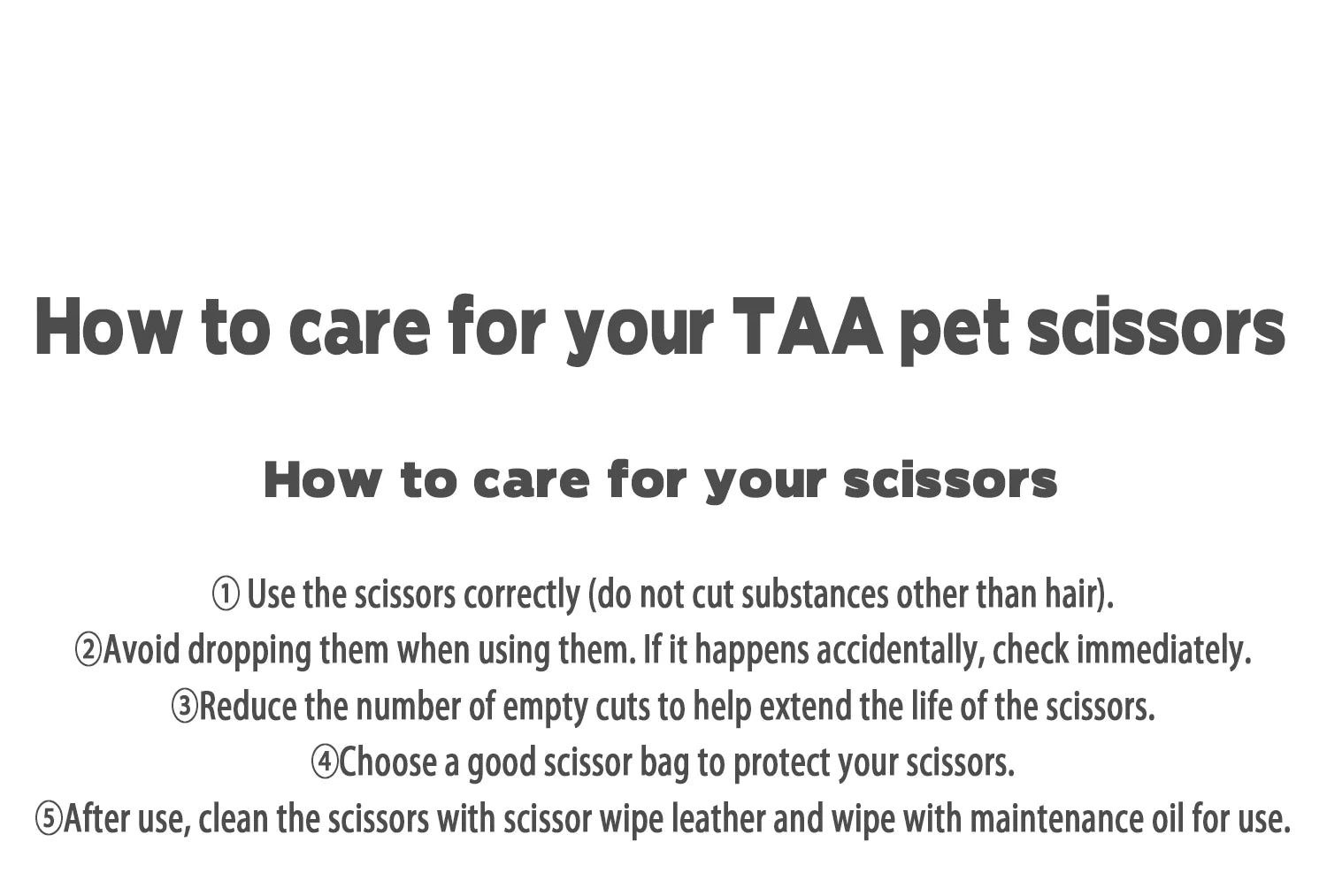 TAA Professional Grooming Scissors Pet Serrated Scissors for Dog & Cat Alloy Steel Shears Pets Shears Groomer Tools Hair Clipper