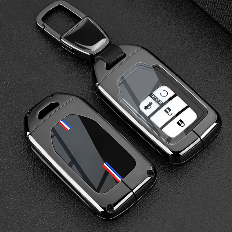 Car Key Fob Pocket Cover Case For Honda Civic CR-V HR-V Accord Jade Crider Odyssey 2015- 2018 Remote Protector Accessories