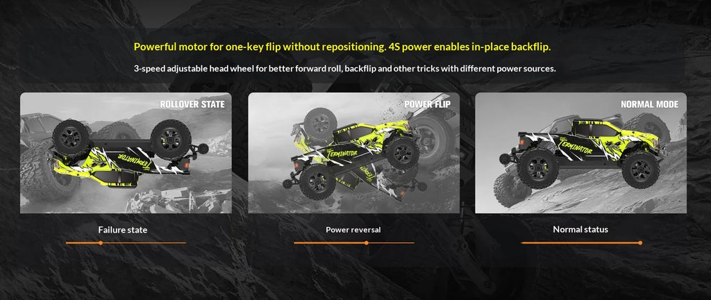 V2 Omni Terminator RC Remote Control Truck 4WD Off Road High Speed Electric Racing Toy Car For Kids Outdoor Adventure Gift