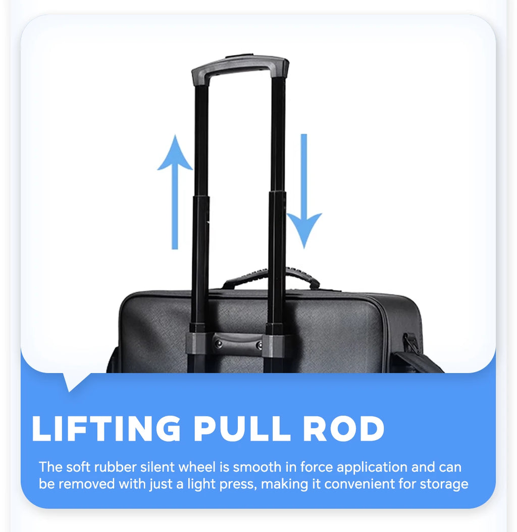 Travel Makeup Artist Bag Luggage Cosmetic Brush Storage with Wheels Beauty Tool Organizer Rolling Suitcase for Artists