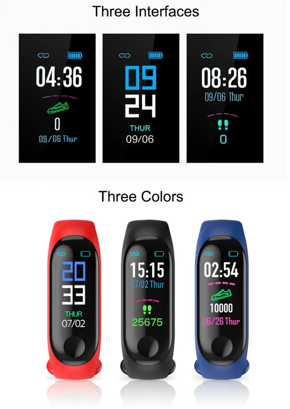 Smart Watch Kids Watches For Girls Boys Sport Bracelet Child Wristband wristband Fitness Tracker Children Smartwatch Waterproof