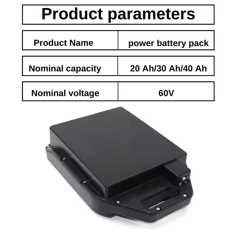 60V 20Ah-40Ah Electric Motorcycle Li-ion Battery Pack 2000W for Harley Two Wheel Foldable Citycoco Electric Scooter,Free Charger