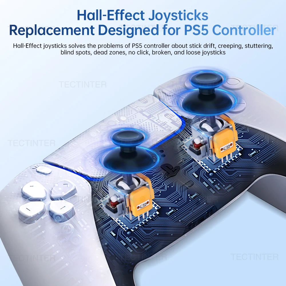 Hall Effect Joystick Replacement For PS5 Controller Accessories 3D Analog Thumb Stick For Playstation 5 Gamepad Repair Parts