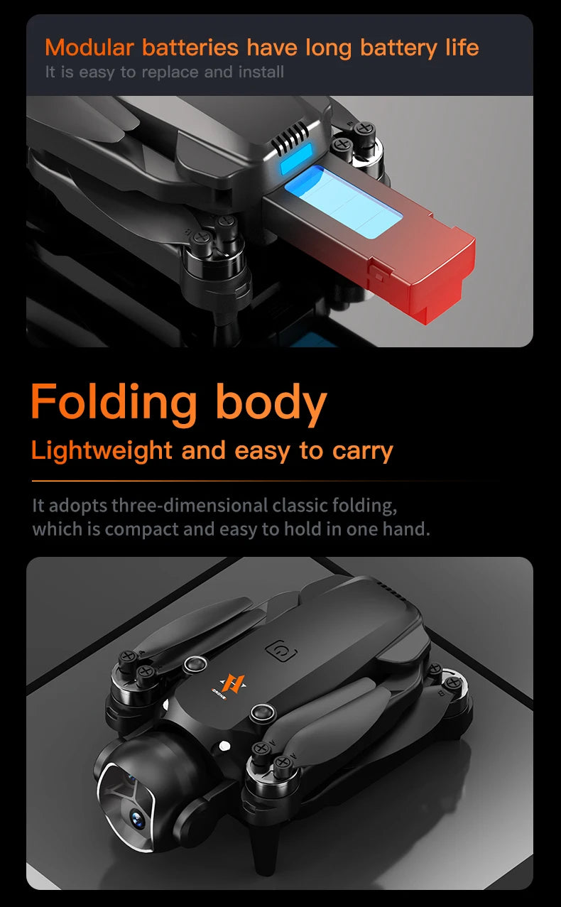 H21 Drone 8K HD Dual Camera Brushless Motor WIFI GPS Professional HD Aerial Photography Remote Control Aircraft Quadcopters Toys