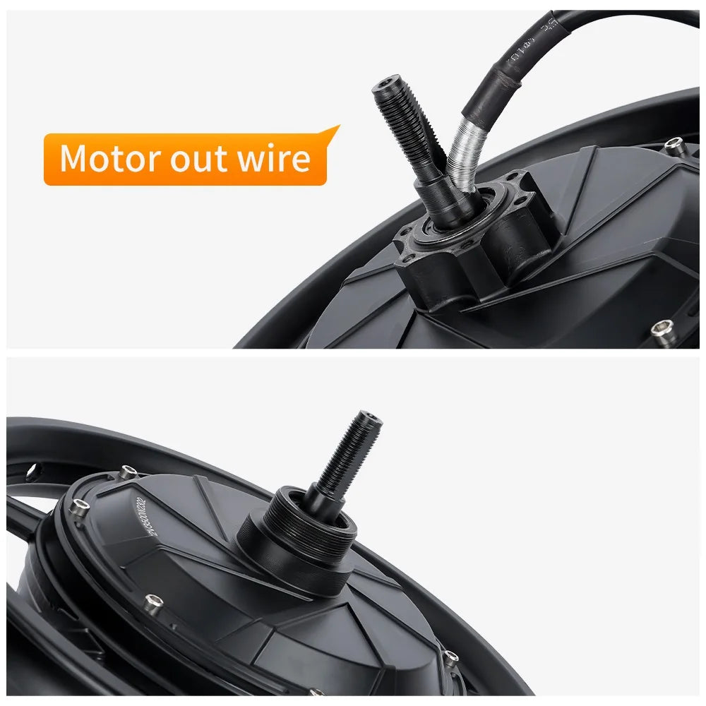 14 inch Electric Bicycle Hub Motor Wheel 48V 60V 72V 1500W-3500W 120KM/H Ebike Brushless High Speed 1200RPM Scooter