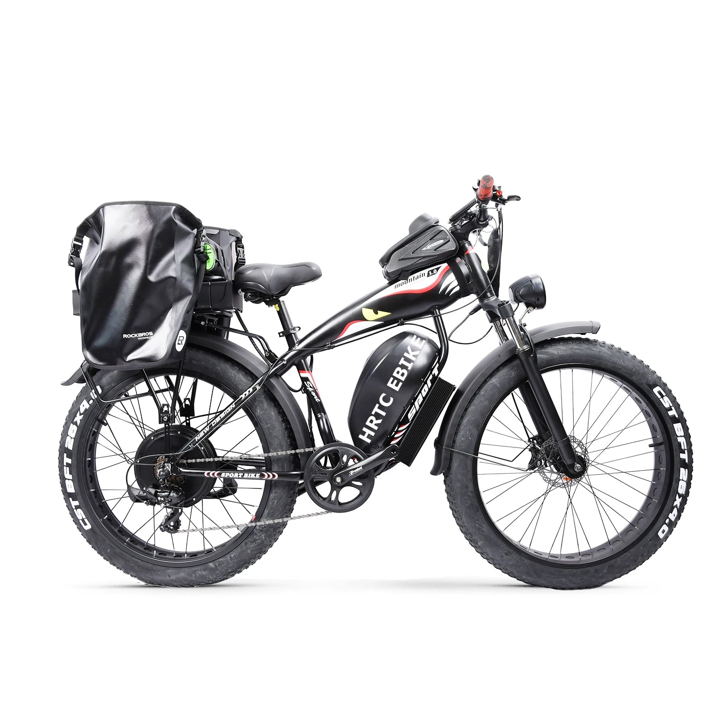Custom 26inch Fat Snow tire ebike 1500W 48V 70ah  Large capacity  Li-ion battery electric long-distance cycling bicycle