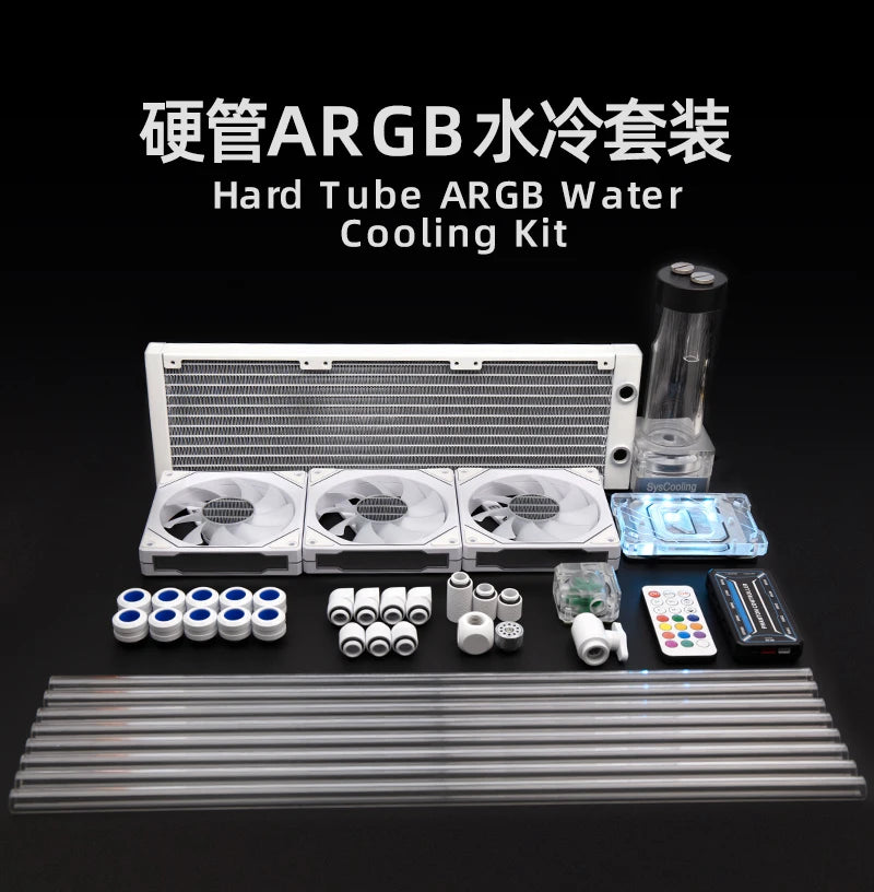 Syscooling DIY PC Water liquid Cooling Fan Kit Heat Sink kit for CPU hard tube water cooling kit