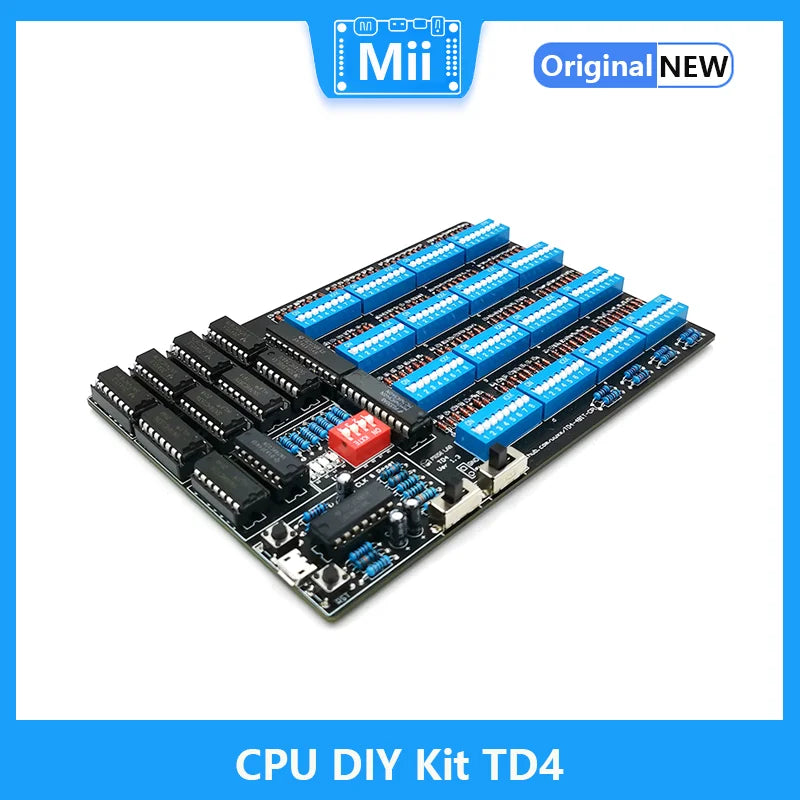 CPU DIY Kit TD4 CPU Make a simple 4-bit CPU By Yourself Open Source Software and Hardware Including PCB and All Components