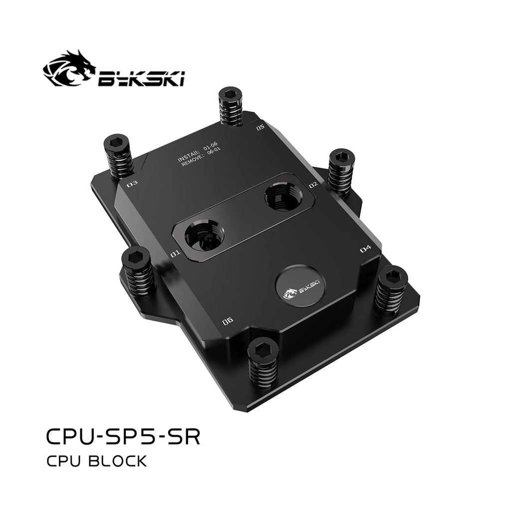 Bykski CPU-SP3-SR, CPU-SP5-SR CPU Water Block Use for AMD SP3 SP5 Server AI Cloud Computing Liquid Cooling All-Metal